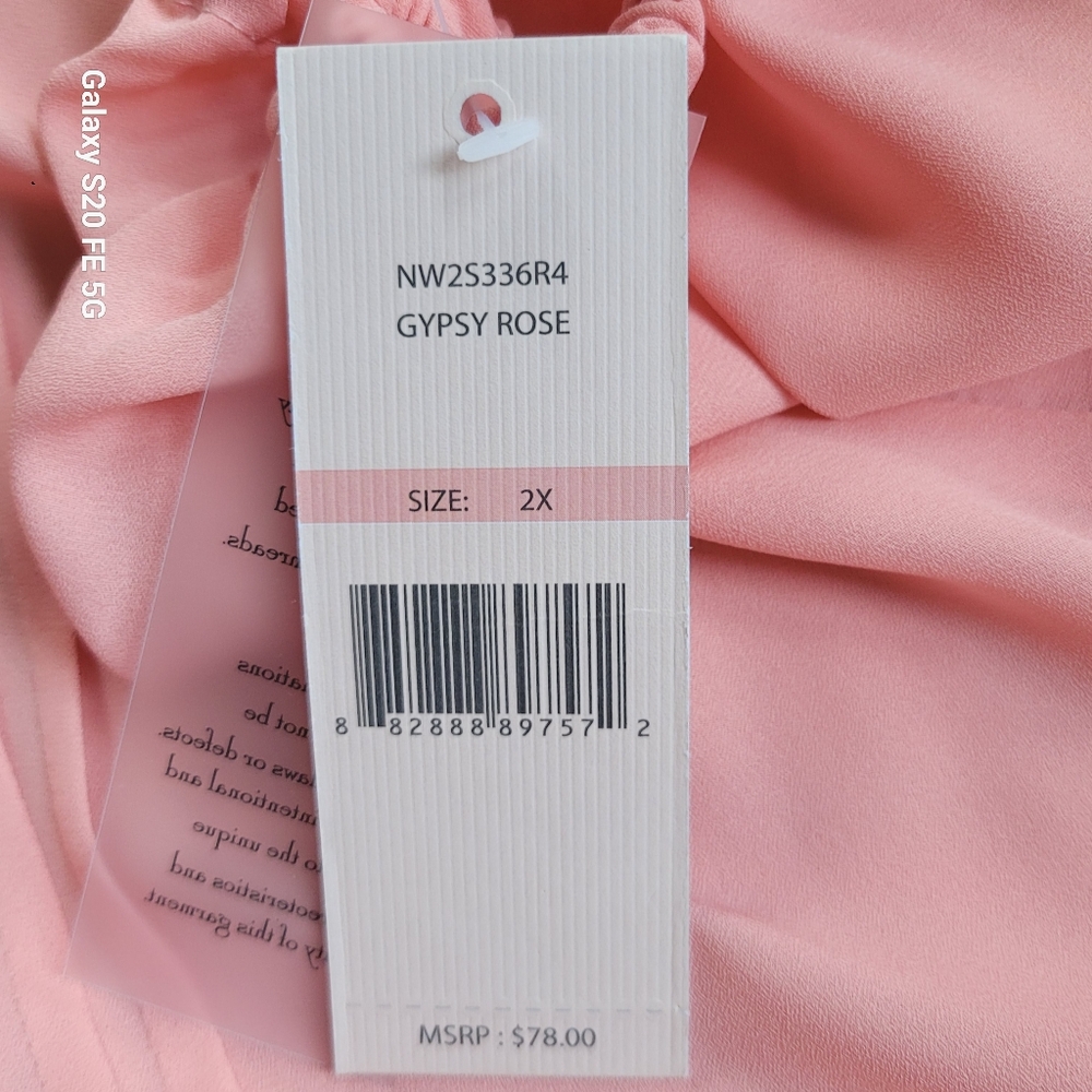 Nanette Lepore Soft Melon Colored Ruffled Blouse - Picture 6 of 10